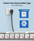 Check your home outlet type for Built Like A Tank Level 2 Ev Charger For Tesla Packing 32 Amps with ETL certified plugs.