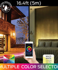Neon Smart Indoor Outdoor Multi Color LED Light Strip 5M 16 Feet Waterproof RGB Tape With App Control in living room and patio