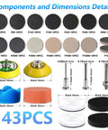 Headlight Restoration Kit That Brings Dull Lights Back To Life With A 143 Piece Set 2 Inch Wet Dry Sanding Kit components