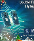 Dual batteries for Mini Drone With 1080P Camera, Foldable FPV Quadcopter For Beginners, Adults And Kids on festive background