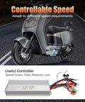Beast 2000W Brushless Motor For Scooters E Bikes Go Karts And Electric Trikes 4300 RPM 5.15 Nm Torque Aluminum Housing on scooter