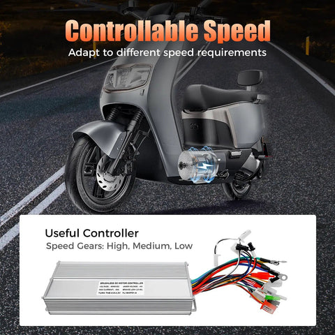 Beast 2000W Brushless Motor For Scooters E Bikes Go Karts And Electric Trikes 4300 RPM 5.15 Nm Torque Aluminum Housing on scooter