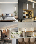 Modern Led Pendant Lights 3 Pack For Kitchen Island Dimmable 5Cct Switchable Color Tone Ceiling Lamp in elegant home settings.