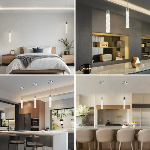 Modern Led Pendant Lights 3 Pack For Kitchen Island Dimmable 5Cct Switchable Color Tone Ceiling Lamp in elegant home settings.