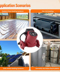 Image showing 115V 1/6HP Water Circulator Pump With Rock Solid Cast Iron Housing for heating applications.