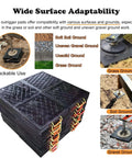 Unbreakable RV Leveling Pads For Jacks Built Tough Waterproof Crane Outrigger Pads Stackable Trailer Stabilizers shown on various surfaces