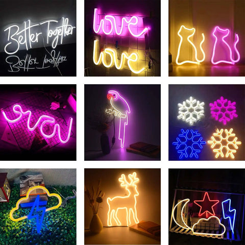 Neon Flex LED Light Strip Dope Double Sided Silicone Neon For Indoor Outdoor Signs 50ft 15m 110 To 120V AC IP65 Waterproof