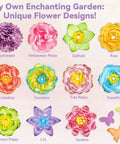 Paper Flowers Science Kit For Kids Ages 6 To 11 With Petals, Stems, Dye Tablets, Droppers, And Easy Instructions For Color Mixing And Capillary Action Learn Hands On STEM Fun, 11 flower designs