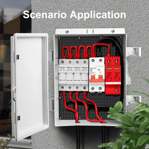 All Weather Outdoor Electrical Junction Box With Waterproof Abs Panel Enclosure And Removable Grille Snap Lock Hinged Cover featuring wiring connections.