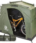 Bike Storage Tent For Two Adult Bikes And More No Fuss Lightweight Outdoor Shed Cover Weatherproof Waterproof Tarp with bike inside