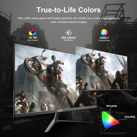 24.5 Inch Gaming Monitor With 200Hz Refresh Rate, 1Ms Response Time, FHD 1080p VA Panel, HDR400, immersive gaming display