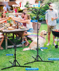Group using Six Nozzle Adjustable Standing Misting System For Outdoor Patio Cooling Beat The Heat Fast With Easy Install