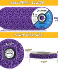 Fifteen Pack Strip Discs For Angle Grinders Four And A Half Inch By Seven Eighths Inch Paint Stripping And Rust Removal Wheels