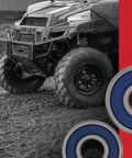 Honda Wheel Bearing Kit Replacement Dual Row TC Type Rubber Sealed Bearings With ABEC3 High Speed Bearings alongside ATV