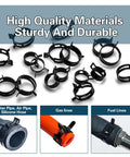Automotive Spring Hose Clamps Kit 6 To 38 Mm 401 Pcs With 20 Sizes Includes 2 Installation Tools For Fuel Coolant Lines In Automotive Marine Gardening And Industrial Applications Durable Build For Long Life In Harsh Environments