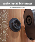 Peephole Camera for Apartment Doors Fits 15/32 Inch Peephole Easy Install Front Door Security No WiFi Required Hidden Camera for Existing Peephole 12mm Peep Hole Home Safety Upgrade installation steps.
