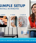 Installation steps for Wireless Doorbell System for Home With 1000 Feet Range Battery Operated LED Flash Includes Two Door Bell Ringers.