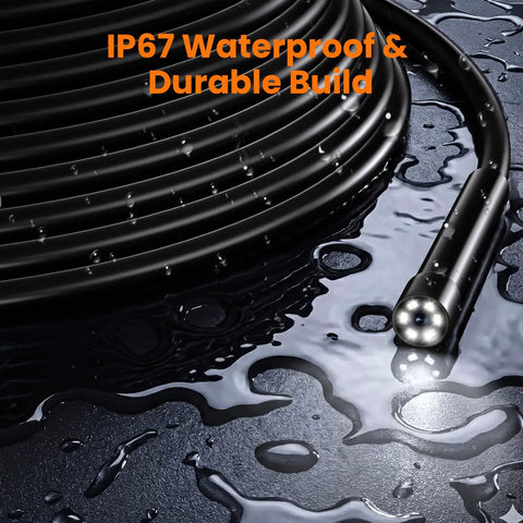 IP67 waterproof 1080P Endoscope Camera With Light For Tight Spaces Pro Grade Industrial Borescope cable and LED probe