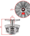 Beefed-Up Primary Drive Clutch With Belt For Polaris RZR 800 EFI 2008 2009 and Ranger Models side view with dimensions.