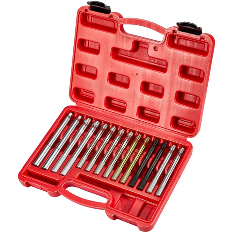 14 Piece Wheel Hanger Alignment Pin Guide Tool Master Set in red case with stainless steel rods for tire change