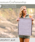 12x12x1 Washable Furnace Filter MERV 8 Pro Grade Electrostatic with Aluminum Frame held outdoors