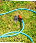 Heavy Duty 3 Piece Pvc Pipe Thread Cutting Set For Electric Drill Internal And External Threader Kit fits 1/2 pipes on grass.