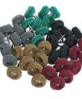 Yutnqin 69-piece abrasive wheel buffing and polishing brush set with 3mm shanks for rotary tools, assorted colors