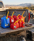 Gas Can Spout Replacement Kit 8.1 Inch Nozzle For Most Half One Five And Ten Gallon Oil Cans With Vent Cap Thick Rubber Pad Spout Cover And Base Caps For Easier Pouring And Leak Free Use on gas cans in truck bed