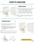 How to measure custom roller shades for inside and outside mount installations for optimized sunlight control.