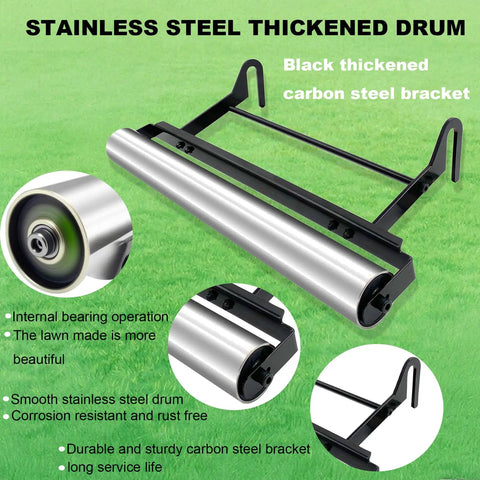 Stainless Steel Mower Striping Kit For EGO 21 Inch Walk Behind Mowers Pro Grade Build with black carbon steel bracket and drum