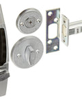 Mechanical Pushbutton Lock With Thumbturn, Five Button Vandal Resistant Metal Door Lock, Flat Front Plate, 70mm Backset