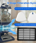 Two Pack HEPA Filters Plus Six Foam And Felt Replacement Filters For Shark Navigator Lift Away Upright Vacuum NV360 NV351