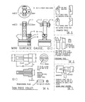 Book page from Metal Lathe for Home Machinists showing black-and-white lathe diagrams, including mini surface gauge.