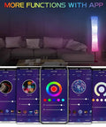 Smart Floor Lamp With App And Remote No Hub Needed Works With Alexa And Google Assistant 60 Inch in a living room