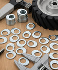 Otoolling 40-piece metal offset wheel washers set for automotive wheel repair