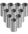 10 Pieces M8 Stainless Steel Thread Repair Sleeve Inserts Kit For Reinforcing And Protecting Threads In Automotive And Mechanical