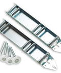 Low Headroom Quick Turn Top Brackets 2 Pack for Garage Doors with 4 Steel Rollers, Easy Install Headroom Saver Conversion Kit