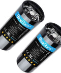 Pair of 216-259 UF MFD 220-250V round start capacitors for AC motor run and fan start needs, ideal for cool or heat pump air conditioners.