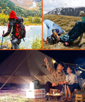 Go To Portable 150W Power Station With 155Wh Battery And 42000mAh Solar Generator used by campers outdoors and in a tent