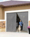 Garage Door Screen 10 By 10 Feet Durable Fiberglass Mesh Easy Install Hands Free Entry Lets Fresh Air In While Keeping Bugs Out