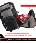 Heavy Duty Welding Tool Backpack With Helmet Catch And Lunch Box Extra Large Capacity Gear Bag For Auto Darkening Helmets