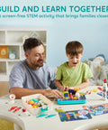 Space Circuit Lab Kit For Kids With 50 Plus Projects And 46 Plus Components An Electronics STEM Toy on table with family