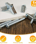 Heavy Duty Quarter Inch Toggle Bolts For Drywall Kit, 14 Pack Metal Drywall Anchors with screws shown on wooden surface