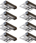 8-Pack 4-Inch LED Hardscape Lights for Pavers and Walls, 2W 2700K Warm White Outdoor Step Lighting, Powder-Coated Die-Cast Aluminum Housing