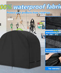 Built Tough All Weather Table Saw Cover for Diagonal and Miter Saws Heavy Duty 600D Waterproof UV Protective Shield Dustproof and Rainproof All Season Outdoor Use Black 89 by 69 by 116 cm