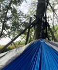 Close-up of No-See-Um Hammock Mosquito Net XL 11FT By 4.6FT With 360 Degree Bug Protection Polyester Mesh in outdoor setting