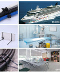 Heavy Duty Nylon Cable Zip Ties Set 2000 Pcs Assorted 4 Inch To 12 Inch used for diverse indoor and outdoor applications.