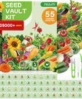 Ultimate Heirloom Vegetable Seeds Pack With Over 39,000 Seeds Including Tomatoes, Zucchini, Fruits And Herbs Non GMO Garden Seeds