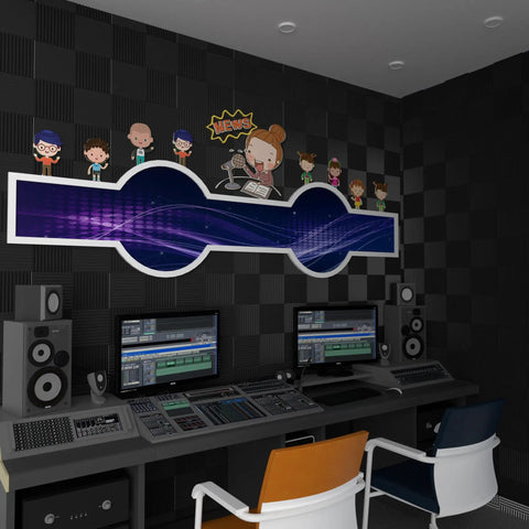 Dope 12 Pack High Density Sound Proof Foam Panels For Walls With Self Adhesive Pads 1 Inch Thick By 12 Inch By 12 Inch Acoustic Panels