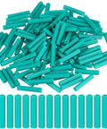 Expanding Plastic Screw Anchors 200-Piece Green Anchor Set With 1/4 Inch Hole For Concrete, Tile And Cement Surfaces Four Lengths